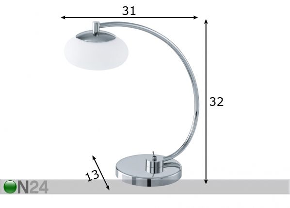 Настольная лампа Aleandro LED размеры