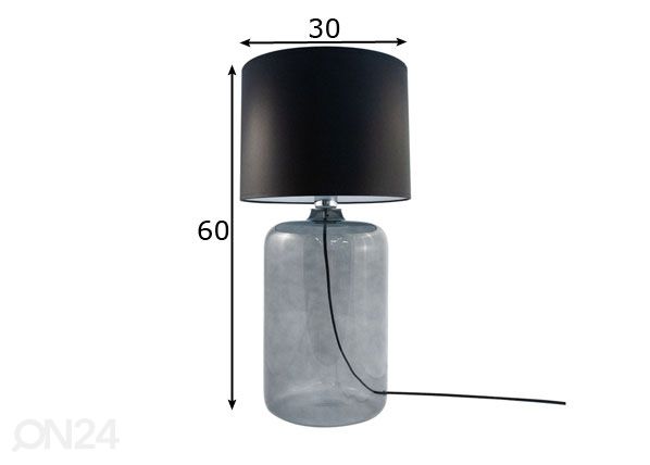 Настольная лампа Amarsa Grafit Black размеры