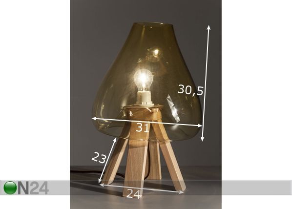 Настольная лампа Amber размеры