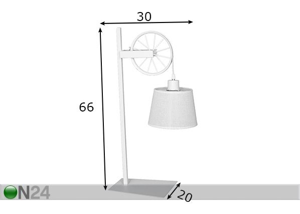 Настольная лампа Bang II размеры