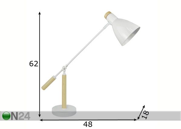 Настольная лампа Jose размеры