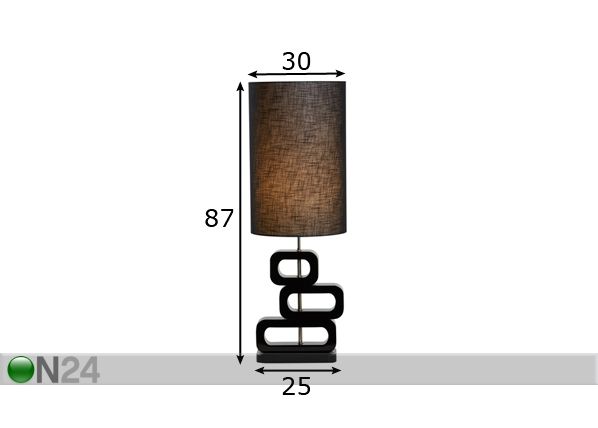 Настольная лампа -L размеры