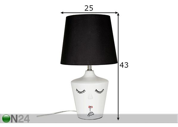 Настольная лампа Nora Vit размеры