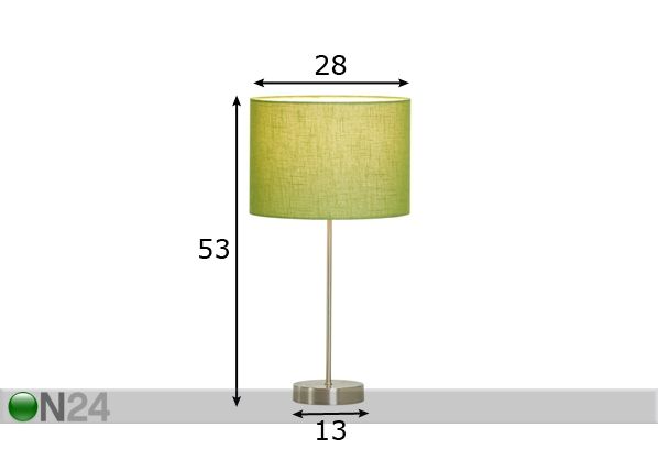 Настольная лампа Pipe-L размеры