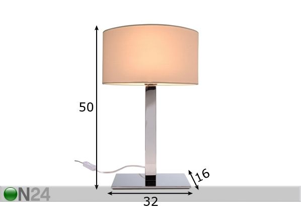 Настольная лампа Roberta размеры