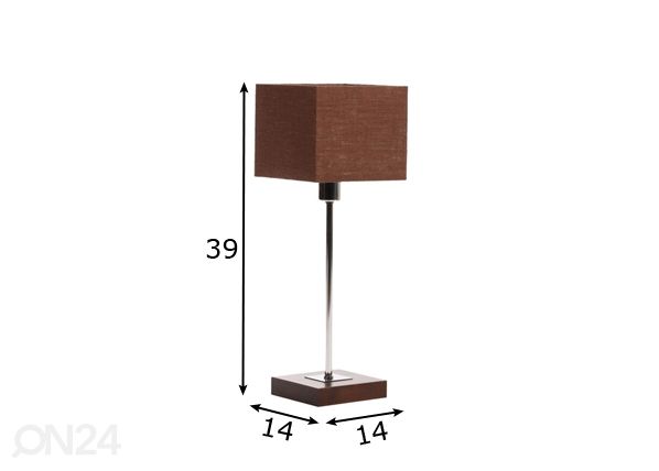 Настольная лампа Square размеры