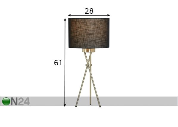Настольная лампа Trix-L размеры