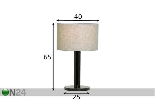 Настольная лампа Tube-L размеры