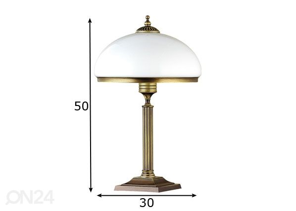 Настольная лампа Zeus размеры