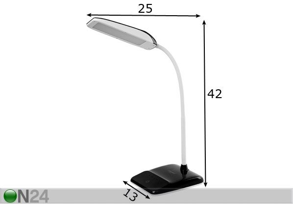 Настольная LED лампа размеры