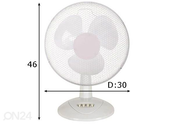 Настольный вентилятор Coolwave 40 Вт размеры