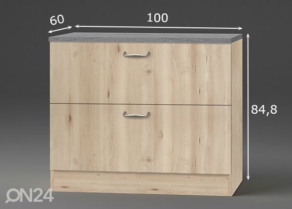 Нижний кухонный шкаф Elba 100 cm размеры