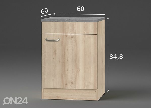Нижний кухонный шкаф Elba 60 cm размеры