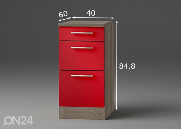 Нижний кухонный шкаф Imola 40 cm размеры