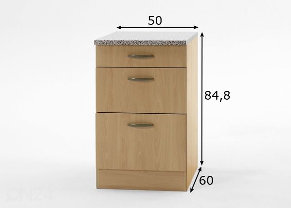 Нижний кухонный шкаф Klassik 60 размеры
