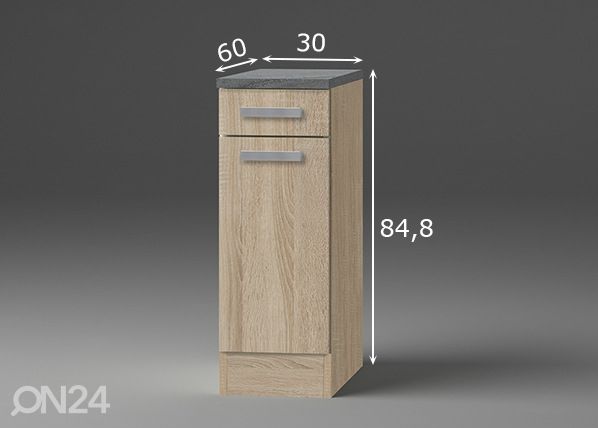 Нижний кухонный шкаф Neapel 30 cm размеры