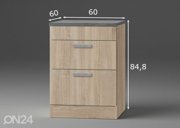 Нижний кухонный шкаф Neapel 60 cm размеры