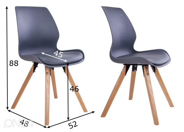 Обеденные стулья 2 шт размеры