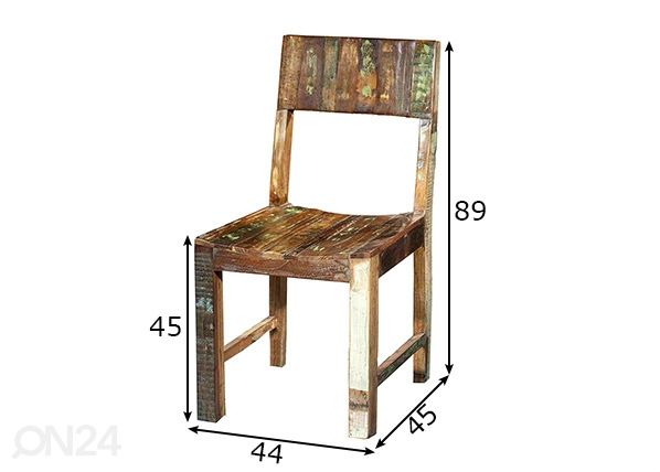 Обеденные стулья Fridge, 2 шт размеры