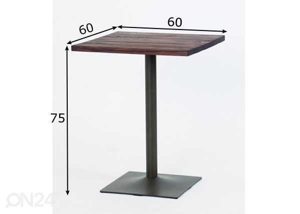 Обеденный стол 60x60 cm размеры