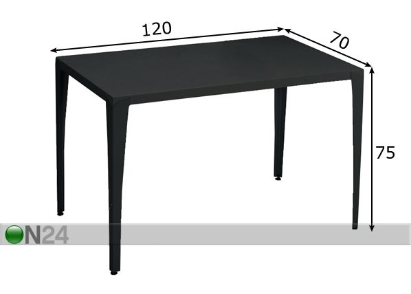 Обеденный стол Alex 120х70 см размеры