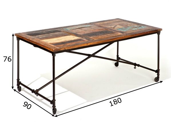 Обеденный стол Coffee 180x90 cm размеры