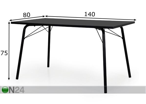 Обеденный стол Daxx 140x80 cm размеры
