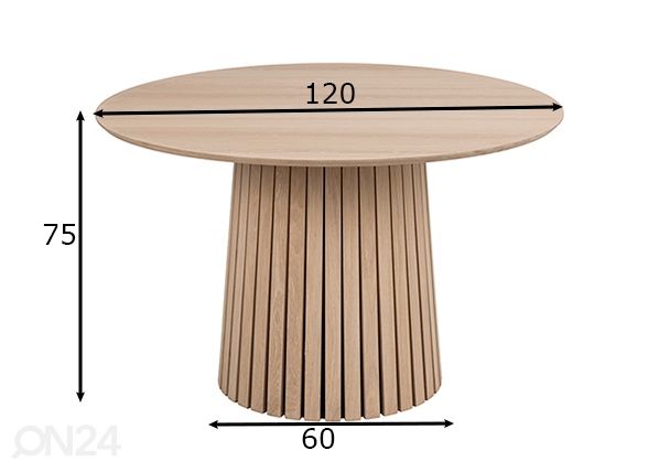 Обеденный стол Karl размеры