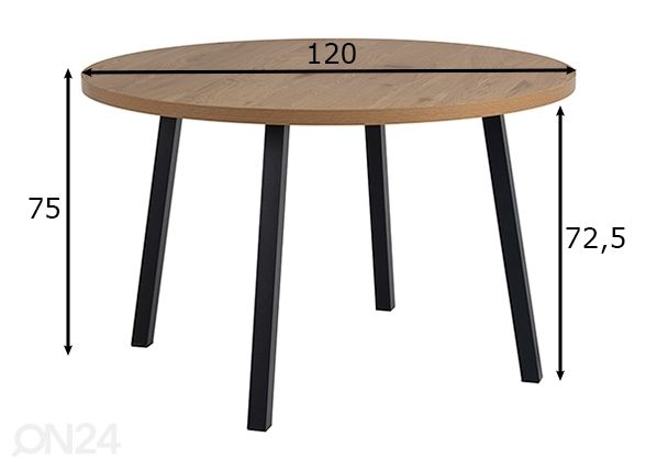 Обеденный стол Mallow размеры