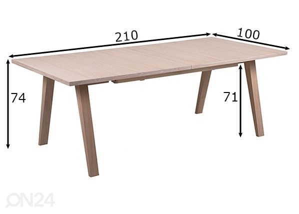 Обеденный стол Neva размеры