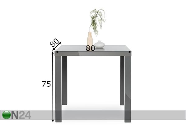 Обеденный стол Primo 80x80 cm размеры