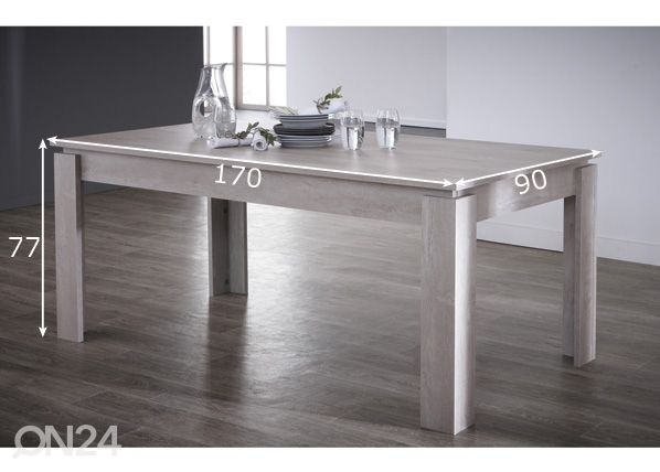 Обеденный стол Segur 90x170 cm размеры