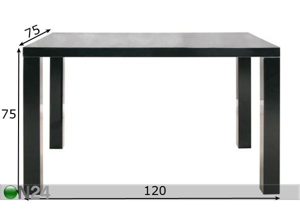 Обеденный стол Silva 75x120 см размеры