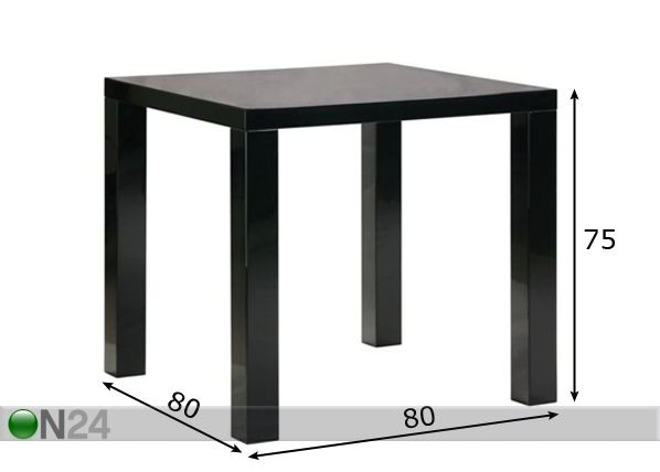 Обеденный стол Silva 80x80 см размеры