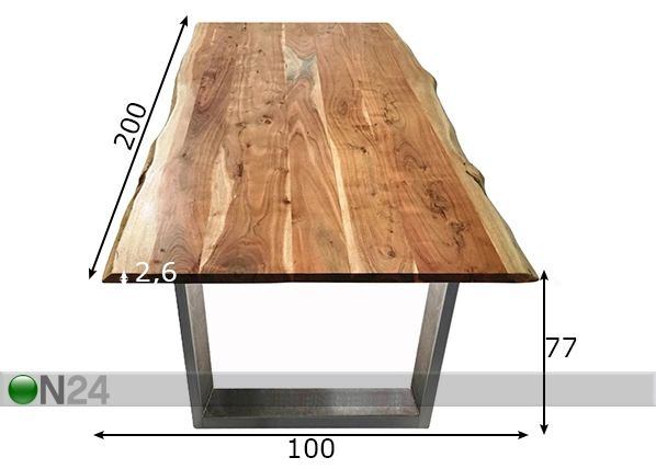 Обеденный стол Tisch 100x200 cm размеры
