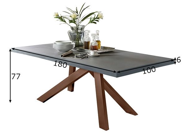 Обеденный стол Tische 180x100 cm размеры