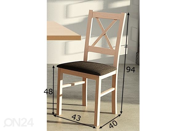 Обеденный стул размеры