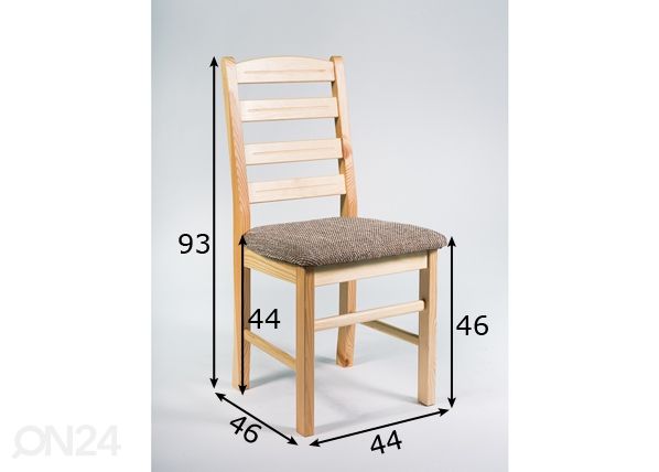 Обеденный стул Aimar размеры