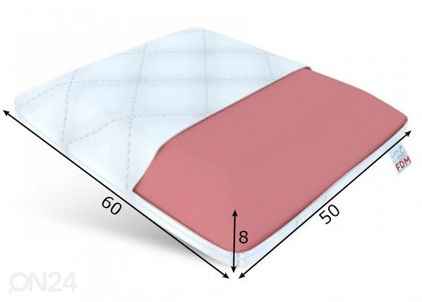 Ортопедическая подушка 50x60x8 cm размеры