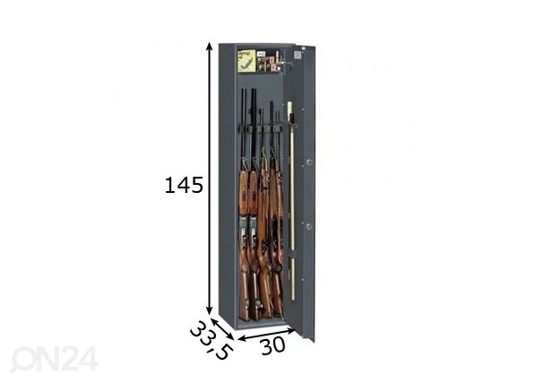 Оружейный шкаф Optima размеры