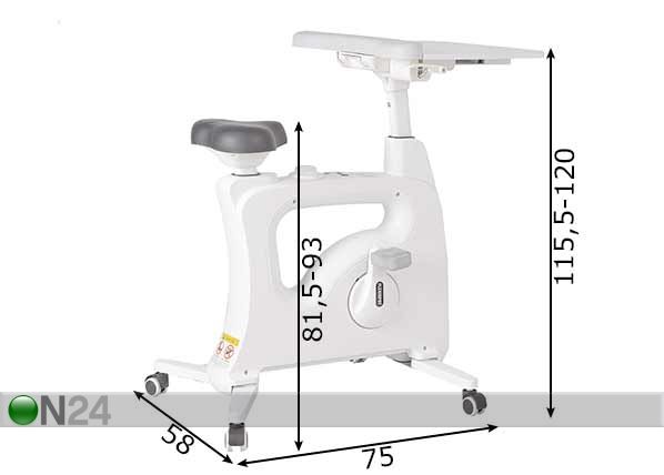 Офисный велотренажер со столом размеры