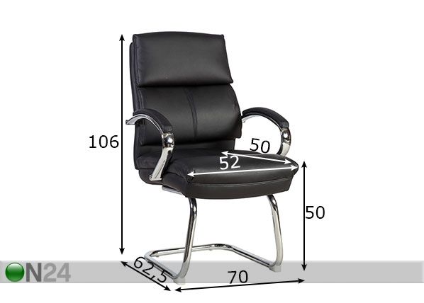 Офисный стул Cosmo размеры