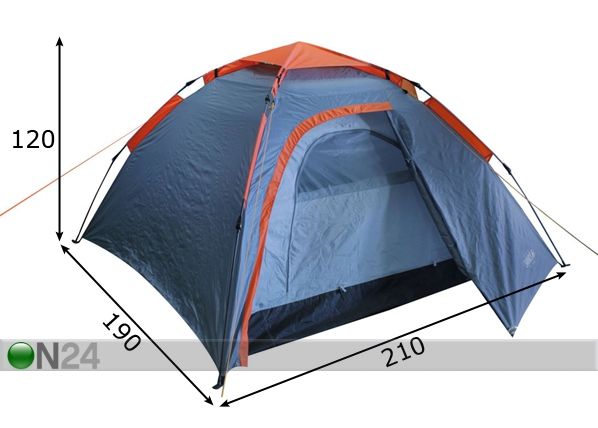 Палатка 2-х местная размеры