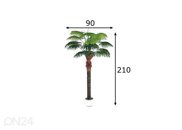 Пальма 210 см размеры