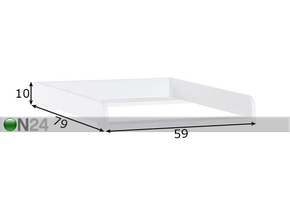 Пеленальный столик на комод Concept размеры