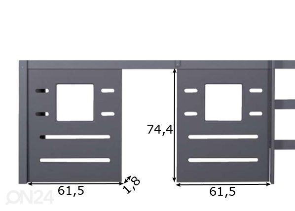 Передние панели для игрового домика, 2 шт размеры