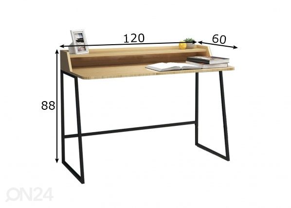 Письменный стол Елена 60x120 см размеры