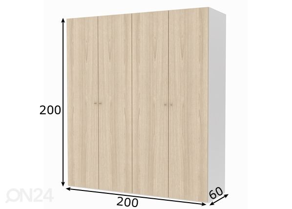 Платяной шкаф Save h200 cm размеры