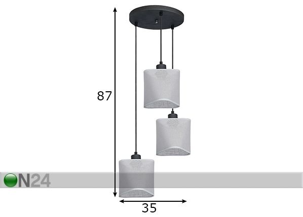 Подвесной светильник Ador II размеры