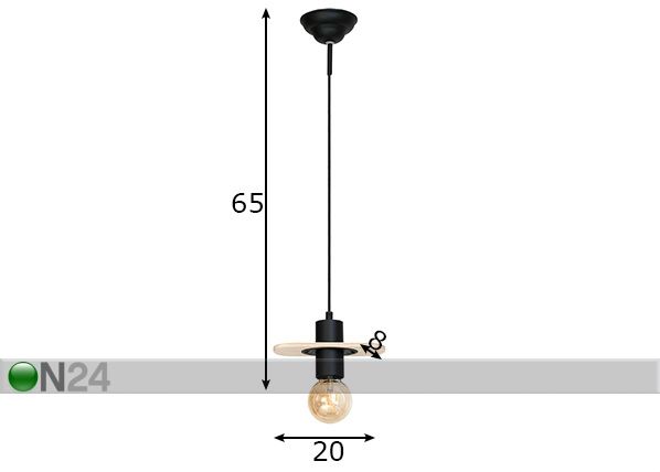 Подвесной светильник Alba размеры